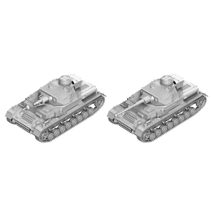 Pit Road 1/144 SGK Series German Army Panzer IV F/G Type 3-Kit Plastic Model SGK09 Molded Color