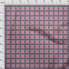 oneOone Cotton Flex Dusty Brown Fabric Madras Check Sewing Craft Projects Fabric Prints By Yard 40 Inch