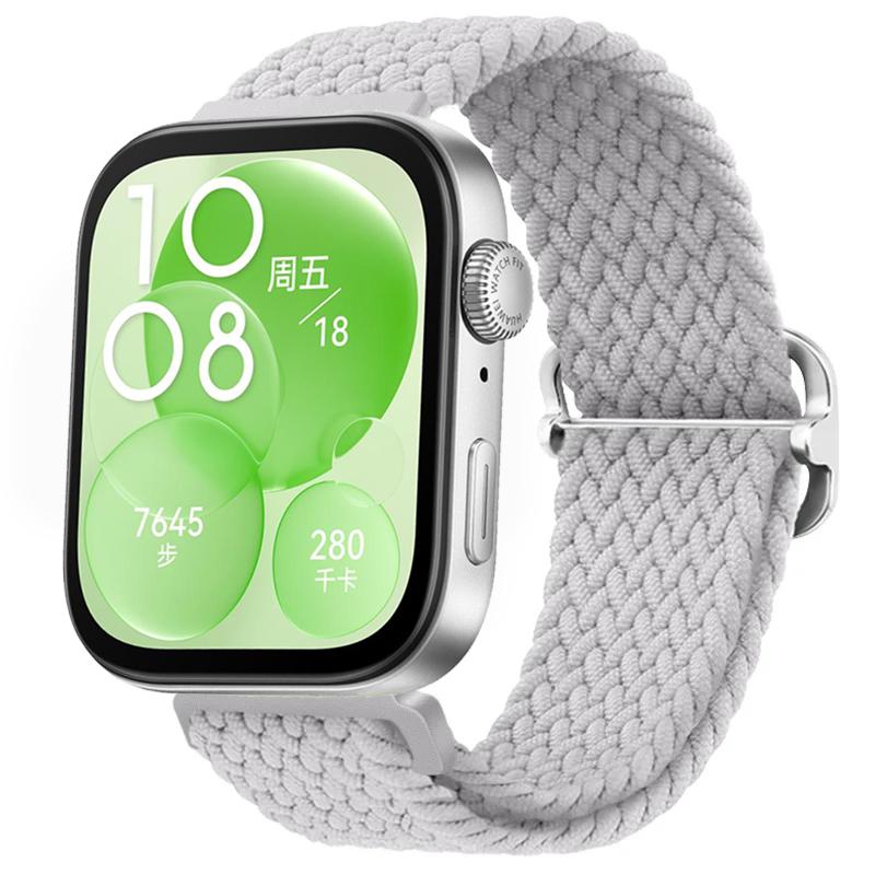 Gevlochten Nylon Lusband voor Huawei Watch Fit 4/3 Verstelbare Elasticiteit Armband Polsband Huawei Watch Fit 4/4 Pro Accessoires