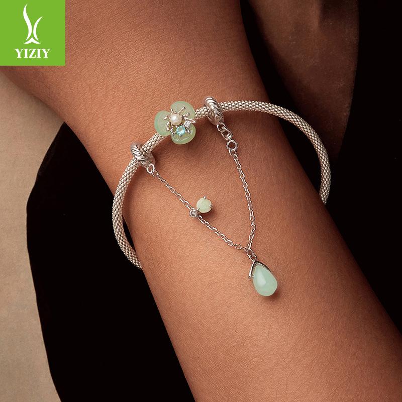 Monet Impression Silicone Safety Chain Wind Personalized Diy Bracelet Beaded Accessories Flower And Grass Spring New