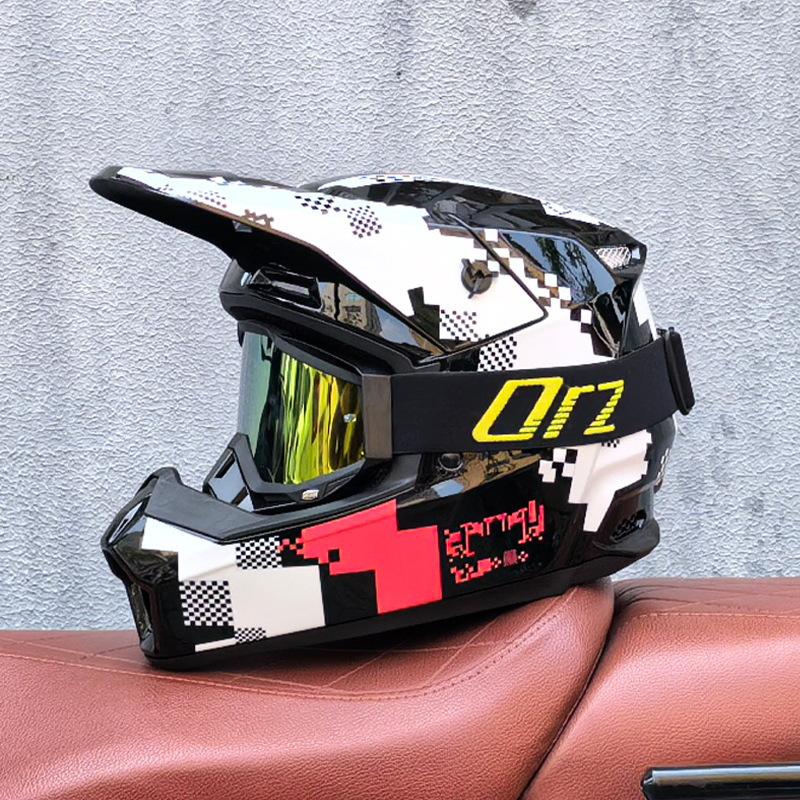 Orz Off-Road Helmets Kids Teens Electric Bike Helmets Men and Women Rally Helmets Mountain Bike Riding Downhill