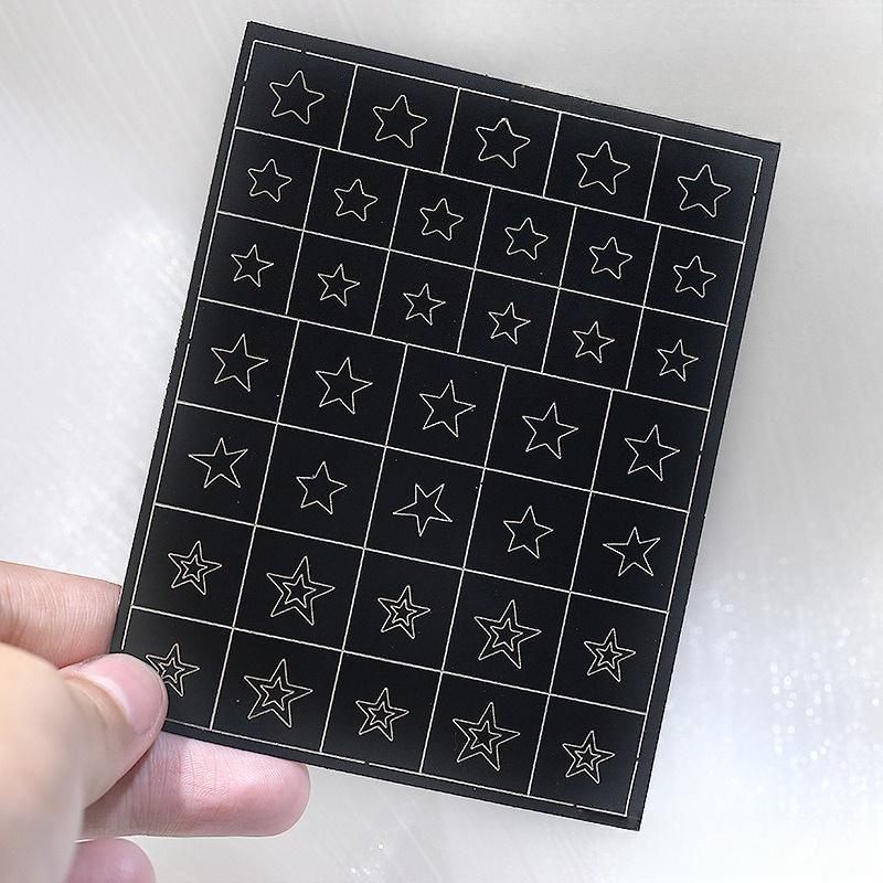 1Pc Hollow Inkjet Sticker Butterfly Star Love Star Airbrush Template Small Pattern Nail Sticker