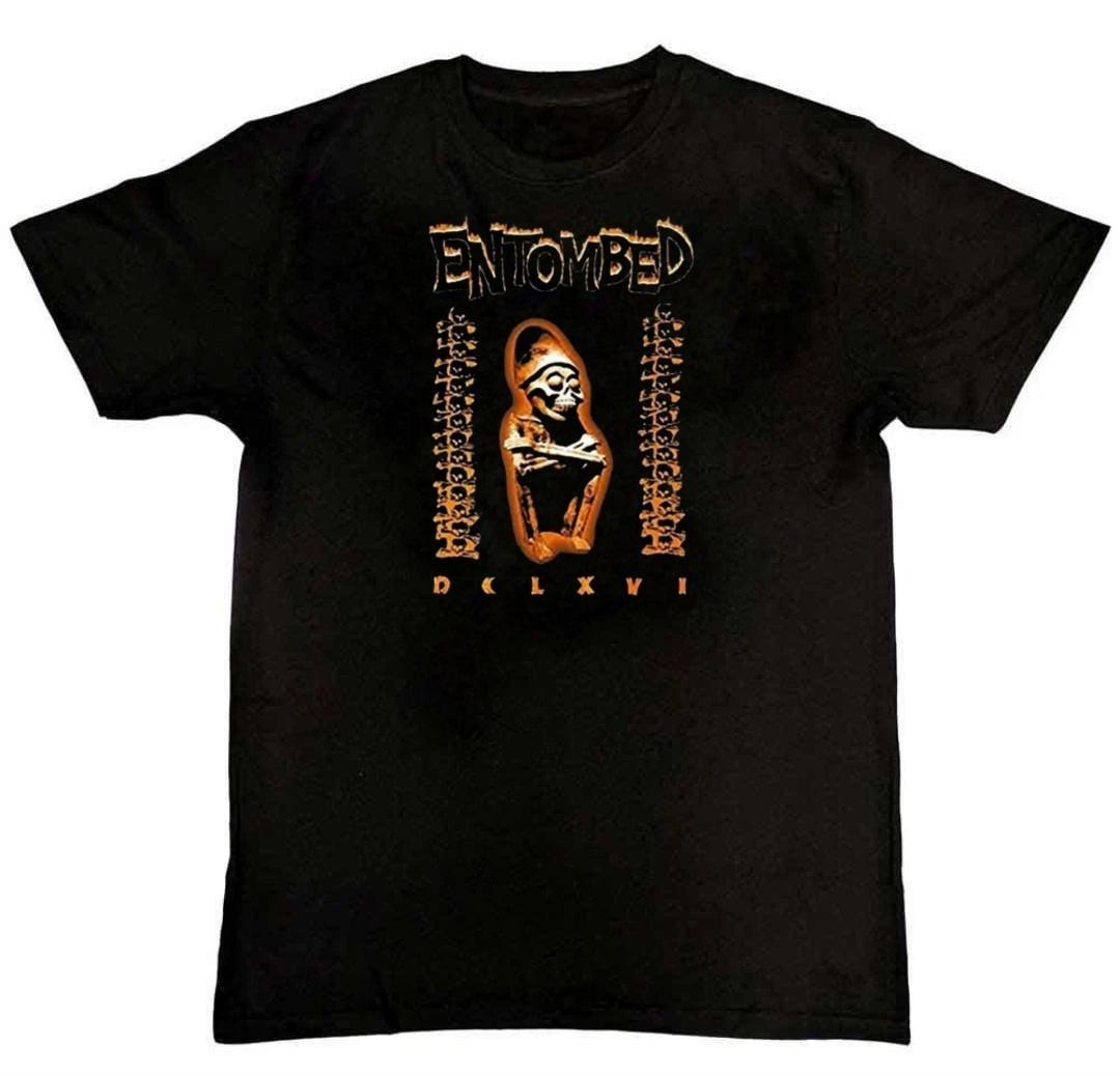 Retro Entombed Band Album Music Graphic Print T-Shirt XXXXL