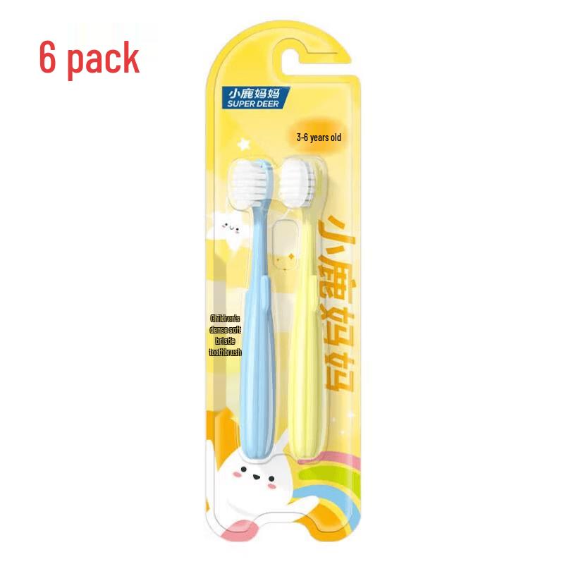 Little Deer Mom Children s Ultra-Soft Toothbrush 6-Pack