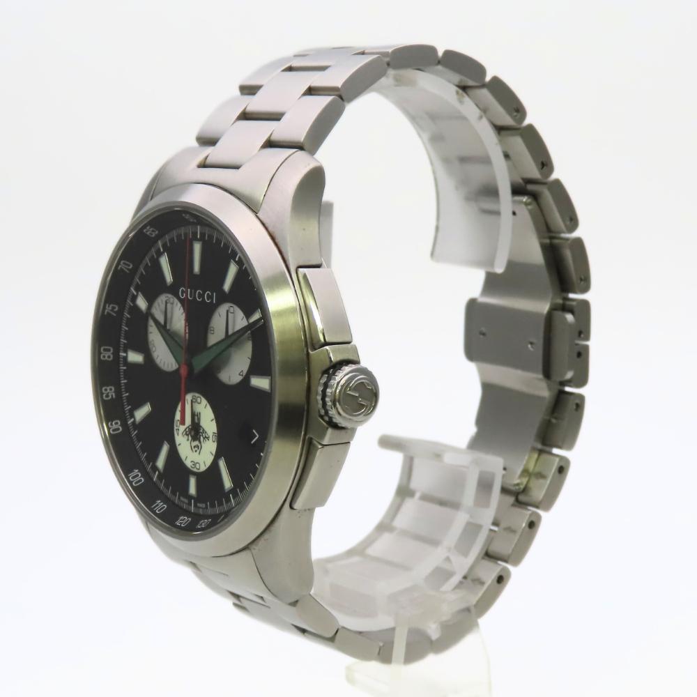 Used GUCCI Watches G Timeless Chronograph 126.2 Stainless Steel Silver Bee