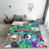 BFDI Inanimate Insanity Alle Charaktere Cartoon-Decke Battle for Dream Island Decke Bettwäsche Büro Weiche Schlafzimmer-Steppdecke