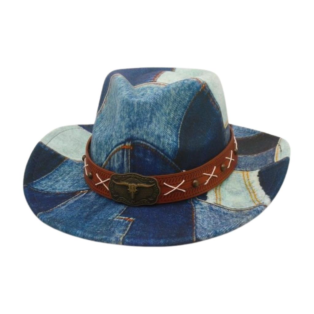 Retro And Old Bull Head Jazz Hat Spring And Summereuropean, American And Western Cowboy Hat Four Seasons Sunshade Mountaineering Outing