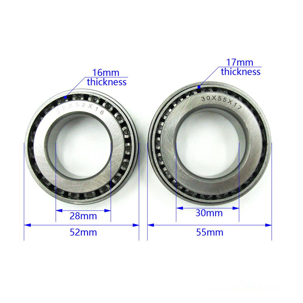 Motorcycle Taper Roller Steering Wheel Bearings Kit For KAWASAKI KX KXF KLXR 125
