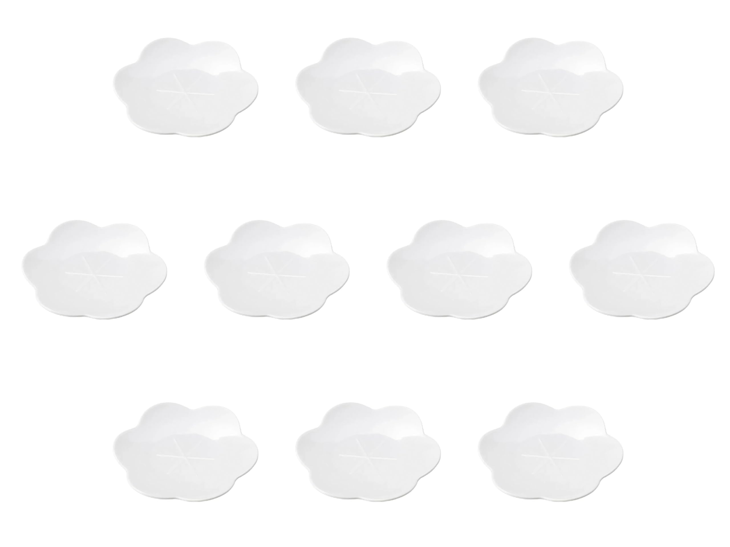 

Set of 10 Kotohana Yellow Plum Small Plates x Small Plates Setomonohonpo [11.5 1.7 cm] жёлтый