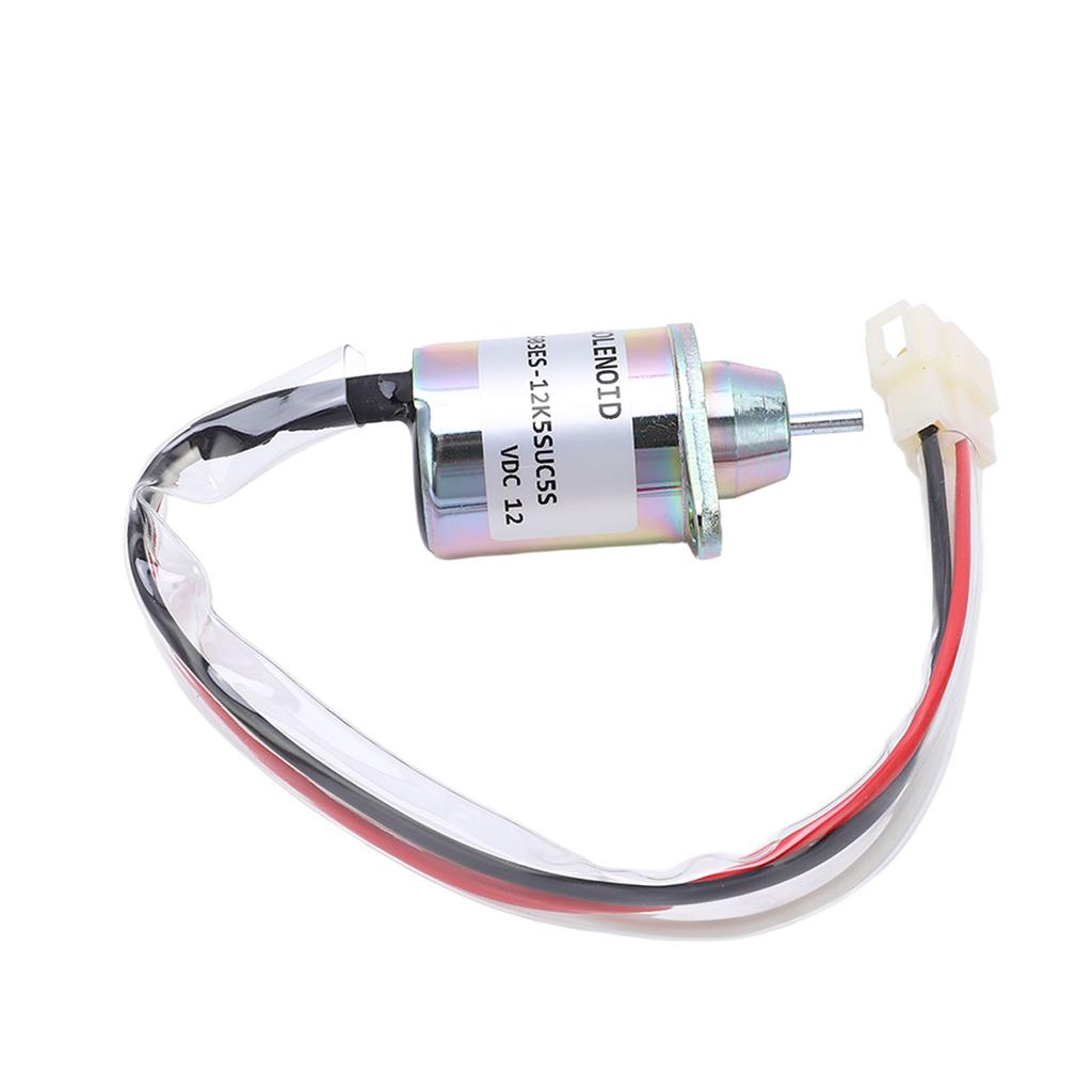 12V Fuel Shut Off Solenoid Valve 1503ES 12K5SUC5S Replacement For John Deere 355D Lawn Tractor