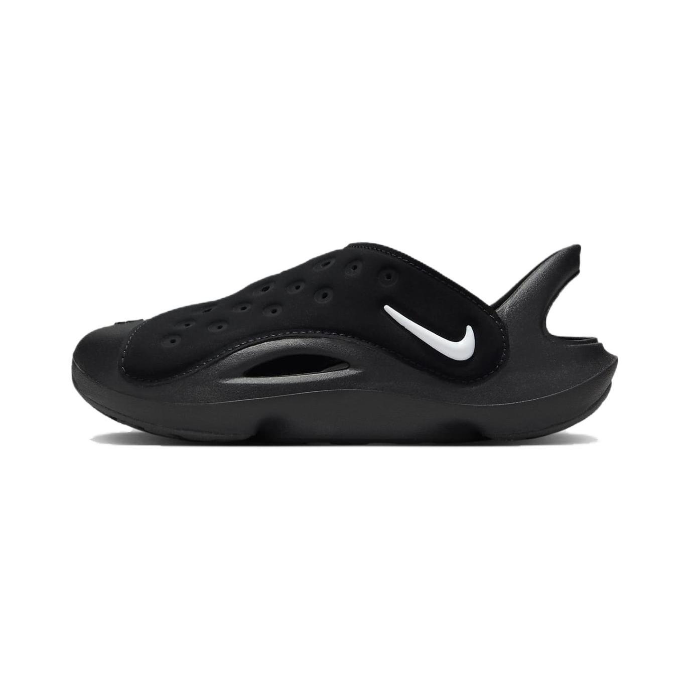 Nike Aqua Swoosh Sandal PS  Black  FN0876-002 29.5