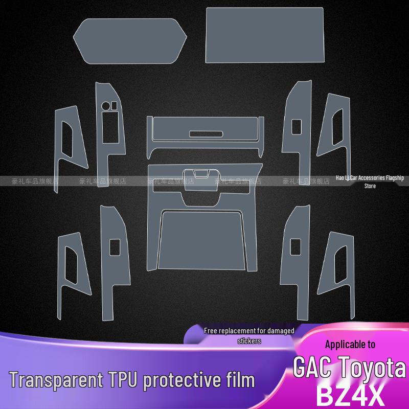 Toyota BZ4X Center Console TPU Protective Film (2022-2025)