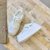 Thick Baseplate Shoes Little White Shoes Women's Summer Mesh Breathable Sneakers Hollow Hole Shoes
