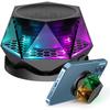 Mini Magnetic Bluetooth Speaker with RGB Lights - Portable Wireless Speaker, Phone Stand & TWS Pairing for IPhone/Android