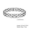 Chunky Stainless Steel Bracelets for Men,13MM Waterproof Chain Links Wristband,Trendy Punk Jewelry Gifts