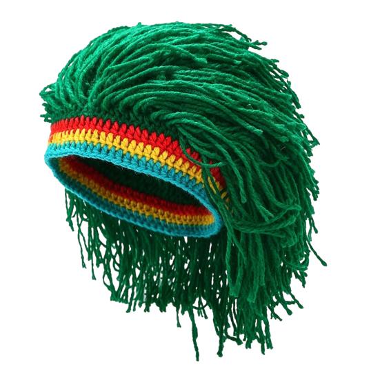 Hip Hop Style Hat, One-Piece Dreadlock Wig Knit Hat, Boys And Girls Hip Hop Cap, Music Festival Hat for Parties Festivals Halloween Daily Wear