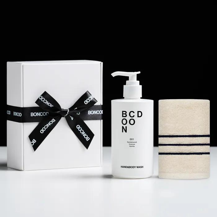 

[Boncode x TWB] Набор для планирования: гель для мытья рук и тела + полосатое полотенце