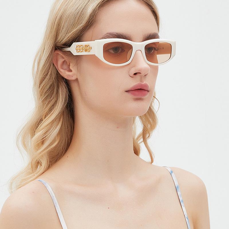 Stylish European and American Style Versatile Polygonal Women's Sunglasses