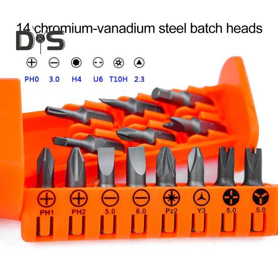 Multi-Schraubendreher-Set Ergonomisches Design Ratschenmechanismus 180-Grad Multi-Winkel Elektro-Schraubendreher mit magnetischem Bit-Set