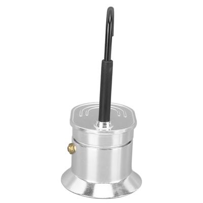 1 Cup 50ML Single Tube Moka Pot Aluminum Alloy Spout Stovetop Italian Coffee Maker for Outdoor Parties Travel Coffee Making Tool