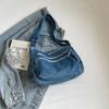 Džínová taška pro ženy, tašky tote, velká taška přes rameno s nastavitelným popruhem, elegantní crossbody nákupní taška na knihy, módní