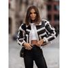 Women's New Fashionable Fur Integrated Long Sleeved Jacket with Unique Design Showcasing Personal Charm
