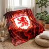 Middlesbrough FC Coperta Morbida in Pile di Flanella Leggera Accogliente Calda Plaid per Divano Letto Decorazione Casa