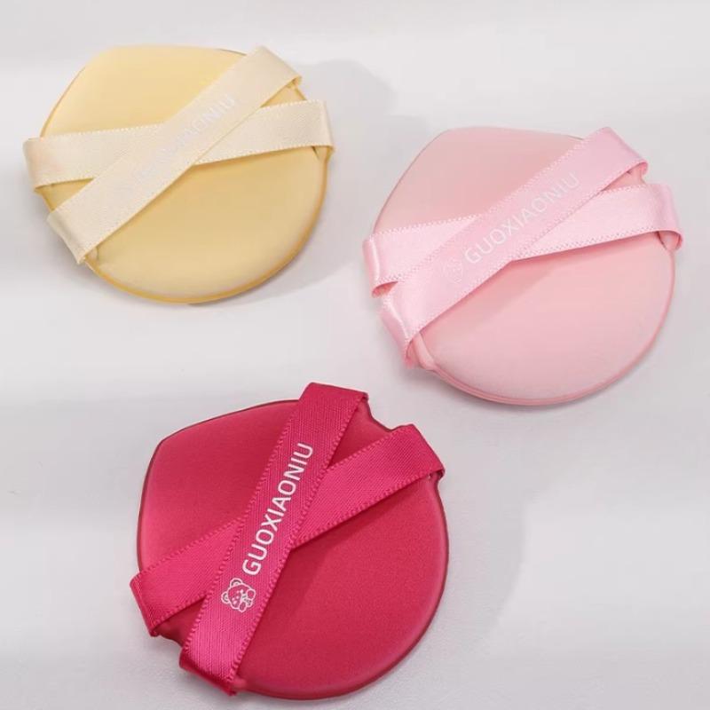 GUOXIAONIU 5pcs Air Cushion Puff Wet And Dry Reusable Sponge Puff For Foundation And Powder Makeup Tool With A Storage Case