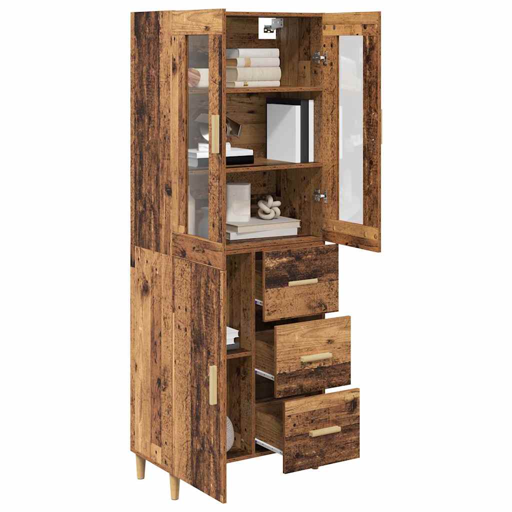 Highboard Reclaimed Wood 69.5 x 34 x 180 cm Particle Board
