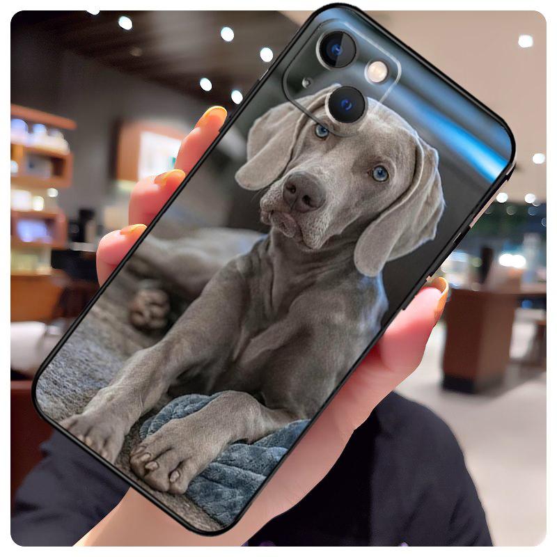 Weimaraner Dog Case For iPhone 16 14 15 Pro Max 12 13 Mini 11 15 Pro Max Plus X XS Max XR Phone Cover