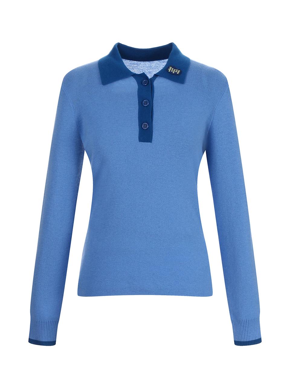 Miles And Miles And Miles Vivid Collar Fine Wool Knit_Blue Blue/S