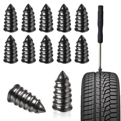 40/50/60Pcs Tire Repair Rubber Nails Repair Nails Duty Screw-in Tire Kit Heavy Car Motorcycle Truck