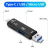 Type C MicroUSB Multi Memory Card Reader USB 3.0 OTG Cell Phone High Speed 5-In-1 Type-C TF Card Reader for Laptop