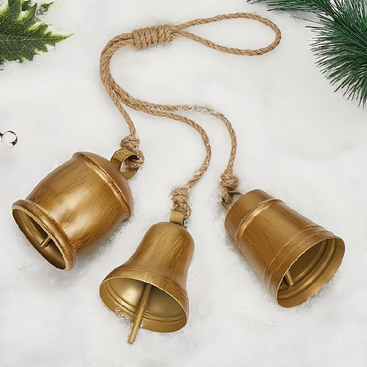Festival Holiday Bell Metal Construction For Indoor Outdoor Decoration Christmas Accessory Party Essential