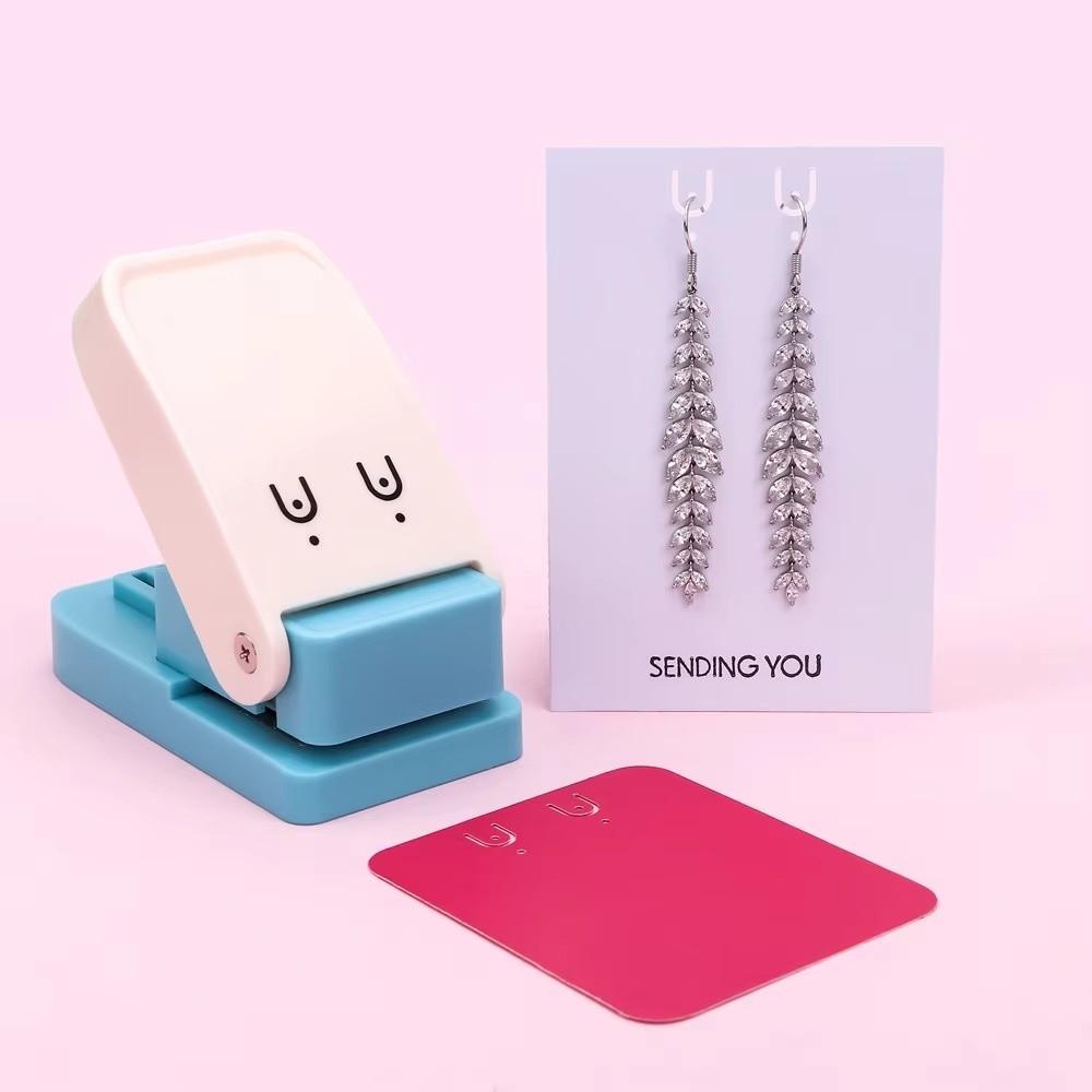 Precision Earring Display Card Hole Punch Portable Design Tab Perforator Tool  Paper Crafting