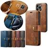 Funda Cartera de Cuero Desmontable 2 en 1 Para Para Iphone 16 Plus Pro Max 11 12 13 14 15 Flip Magnético Antigolpes Ranura para Tarjetas Funda para Teléfono