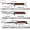 Kitchen Boning Knife Forged Meat Cleaver Butcher Knife with Wood Handle Peeling Cutter Fishing Utility Knife with Gift Sheath