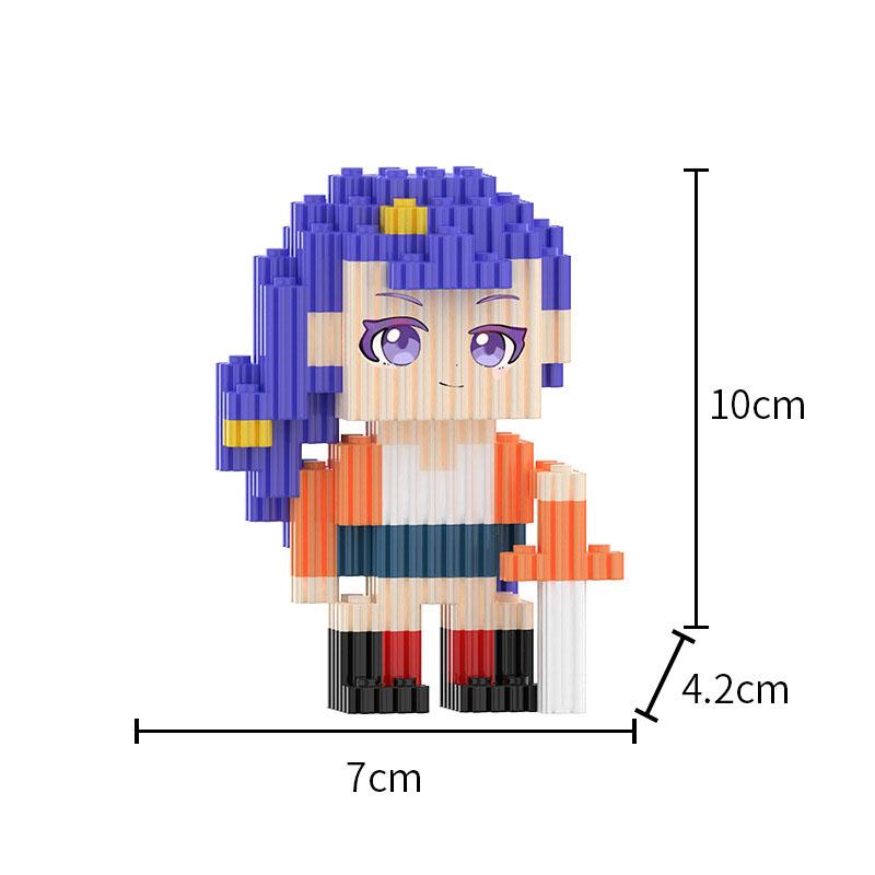 Non-Toxic Demon Hunters Rumi Mira Zoey Model Building Blocks Anime Action Figures Blocks Puzzle Assembly Toys Kids Christmas Gifts