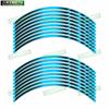 Universal 17 Inch Motorcycle Accessories Front and Rear Wheel Stickers Decorative Waterproof Reflective Wheel Rim Stickers