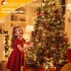 Decute 500LED 164FT Christmas Tree String Lights Green Wire Dimmable with Remote Control, UL Listed Plug in Fairy Starry Lights Decorative for