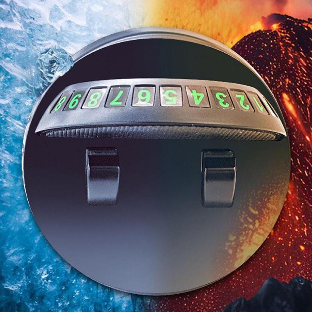 9x6.5cm Car Phone Stand Rotatable Dashboard Auto Mobile Phone Stand Smartphone Automotive Organizer with Parking Number Plate