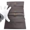 LOUIS VUITTON N61215 Trifold Damier leather Porte Tresor International Purse Brown leather unisex Used