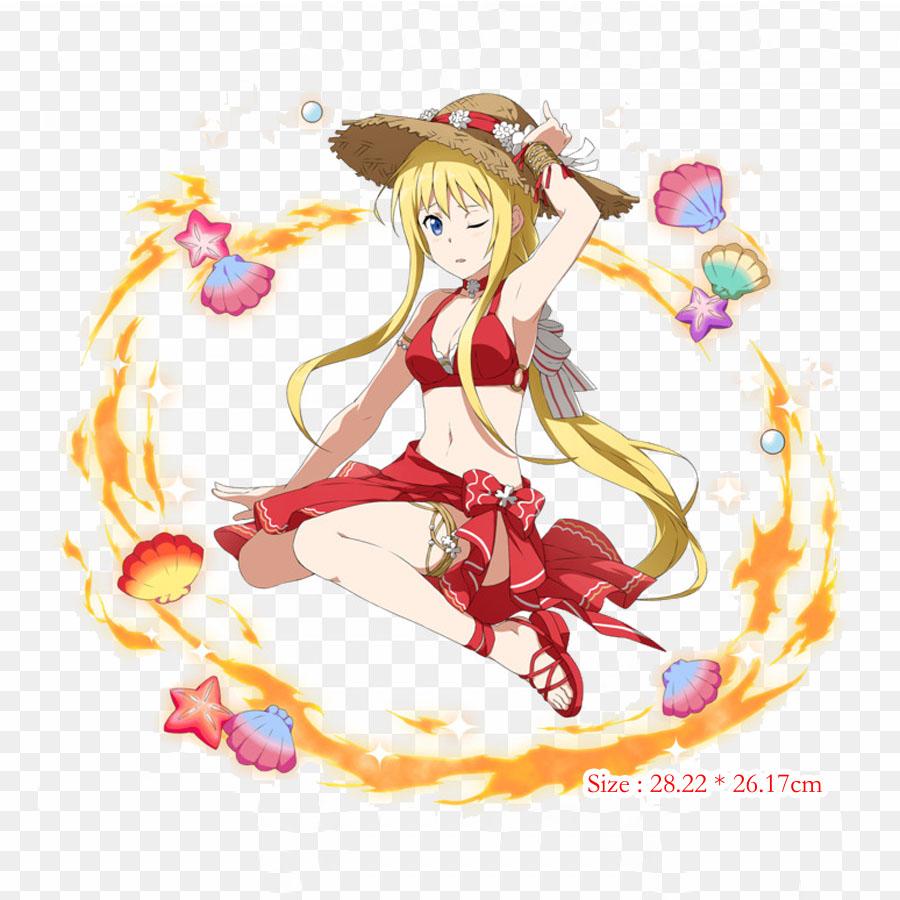 

Sword Art Online 1 Aincrad Asuna, железные нашивки для одежды, наклейки с аппликациями на одежду, термочувствительная нашивка на заказ