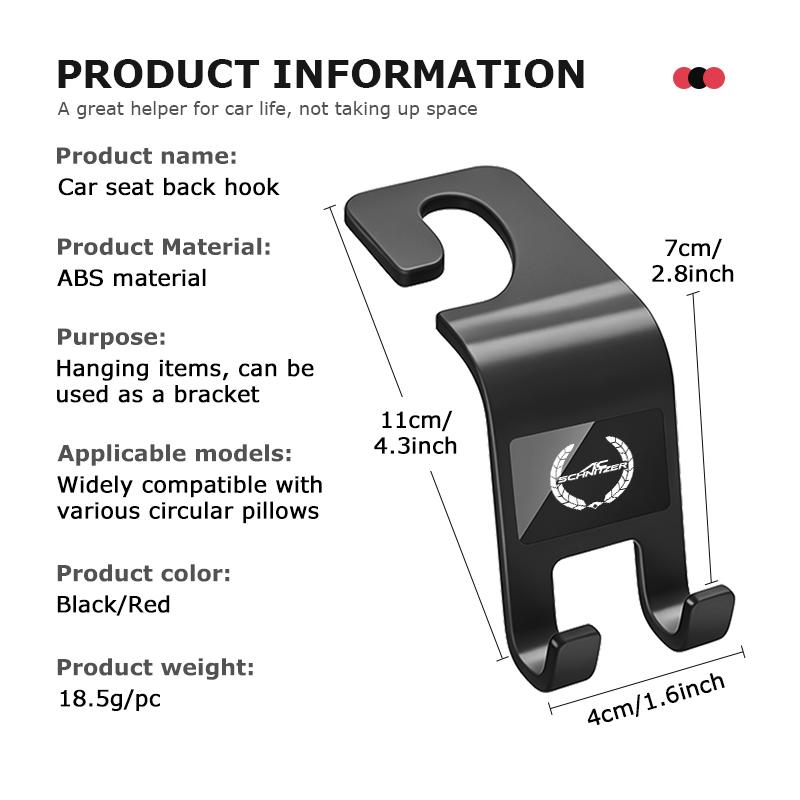 Car Headrest Hook Rear Seat Hanging Dual Hook Hanger Tool Accessories For BMW Performance M Alpina E71 E83 F30 M6 F01 F20 X1 X2 VFHJQ1