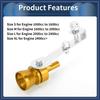 ARISELIFT 1 Set Turbo Sound Exhaust Muffler Pipe Whistle Rear Tail Pipe M Carbide Maker Aluminum Gold Tone for Bicycle