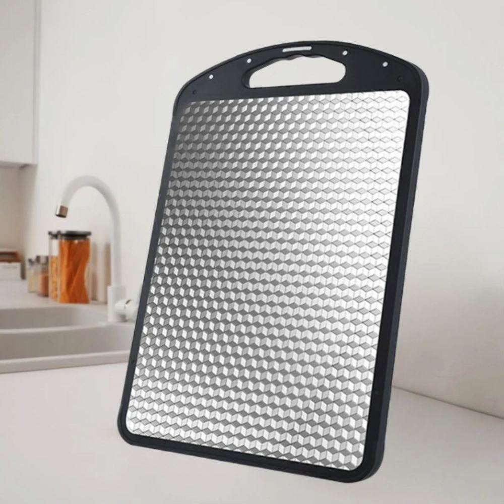 Durable Steel Stainless Steel Cutting Board Portable Design Scratch Resistant Board  Cheese Cutting