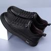 Autumn New Men's Shoes Men's Casual Board Shoes Light Luxury Versatile Soft-soled Casual Leather Shoes Fashion Trendy Shoes