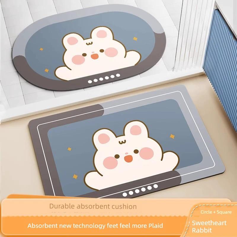 Household Entrance Toilet Water Absorption Non Slip Bathroom Mats
