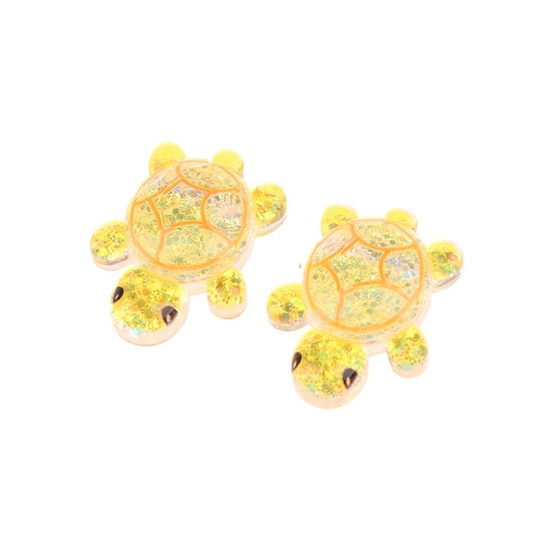 2Pcs Mini Turtle Garden Micro Landscape Resin Crafts Tiny Turtle Miniatures Home Decoration Ornaments Gift