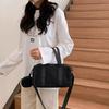Casual Simple Handbag, Textured Shoulder Bag, Large Capacity, Beautiful Cross-body Travel Fitness Bag